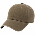 Gorra de béisbol talla única de algodón marrón para uso diario estilo casual