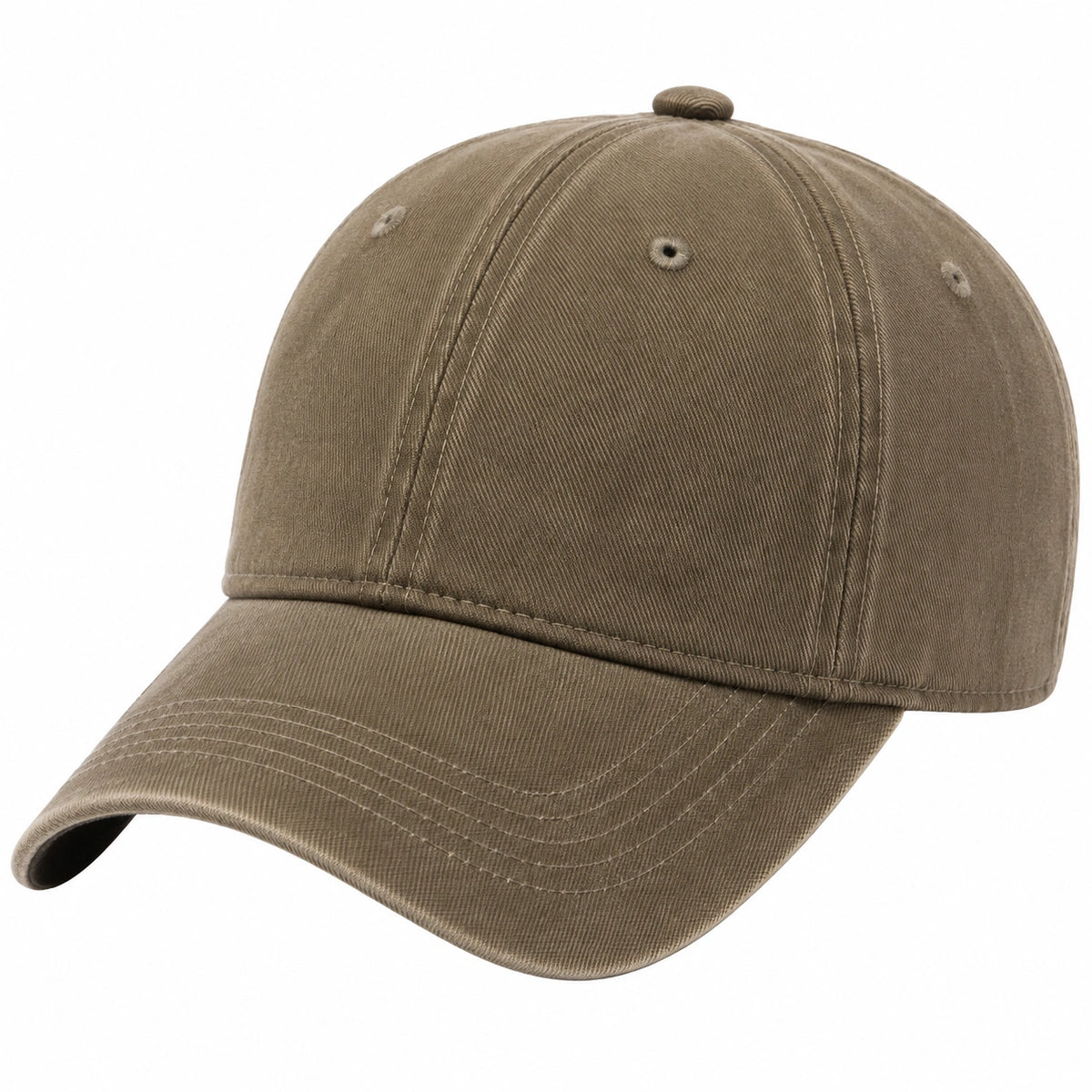 Gorra de béisbol talla única de algodón marrón para uso diario estilo casual