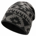 Gorro de punto talla única negro/gris estilo urbano para uso diario