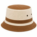 Sombrero de pescador talla única de tejido beige y marrón para uso diario