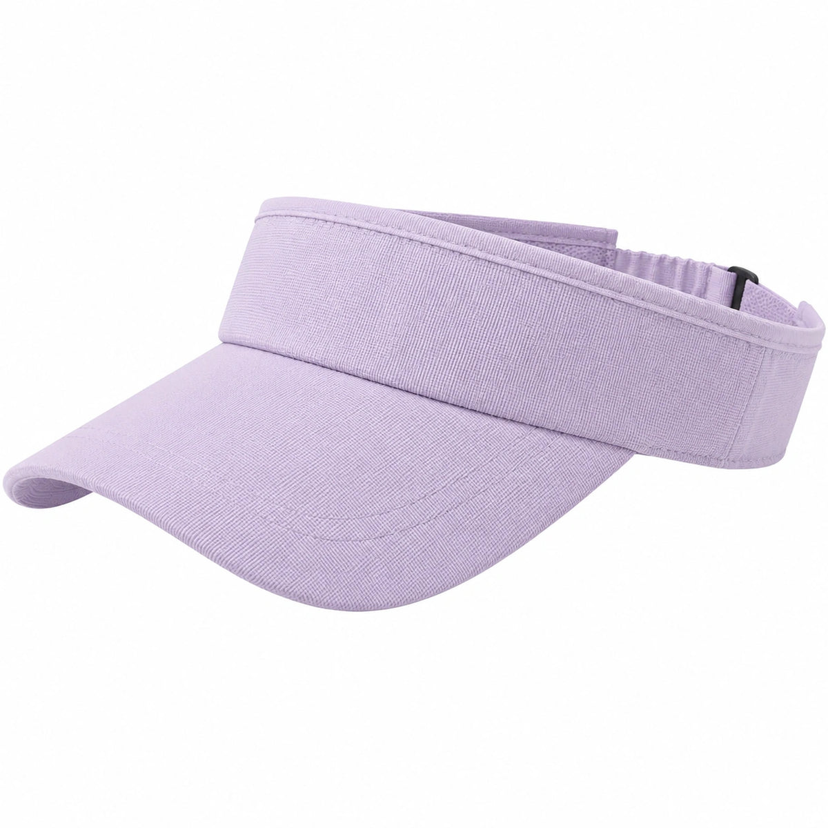 Visera deportiva talla única de tejido lila ajustable para uso diario